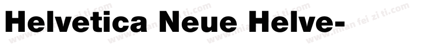 Helvetica Neue Helve字体转换